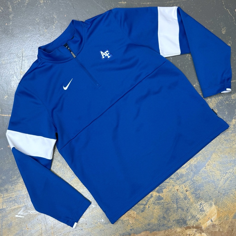 Nike Air Force Falcons 1/4 Zip Crew Neck Sweater AR9448-480 Large Football